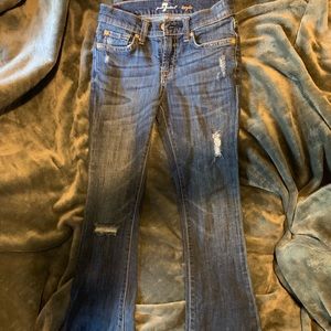Girls 10, 7 for all mankind Kaylie jeans